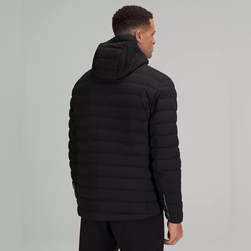 NWT Lululemon Navigation Down Black Full Zip Hoodie Jacket Men Sz M - Picture 3 of 7